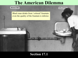 The American Dilemma Section 17.1