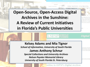 Open-Source, Open-Access Digital Archives in the