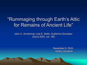 “Rummaging through Earth's Attic for Remains of Ancient Life”