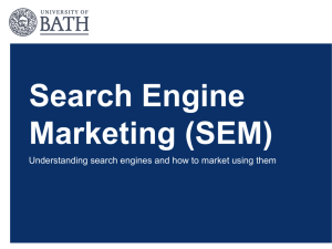 Search Engine Marketing - University Wiki