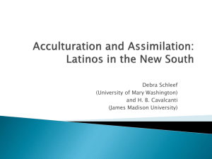 Latinos in Dixie: Class, Assimilation, and Symbolic Ethnicity in