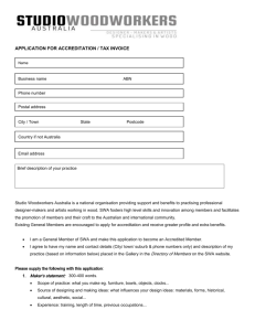 Application form for Accredited Membership in WORD format
