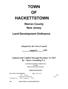 of 1 - Town of Hackettstown