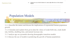 Population Models