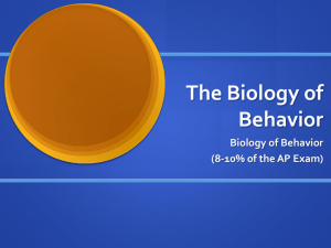 APSI Biology of Behavior