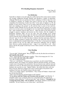 TFA Reading Response Journal #3 - KISEnglish9