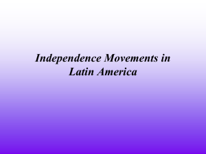 Results of Independence Movements in Latin America