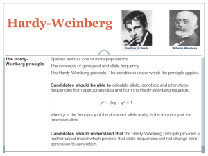 Hardy Weinberg - WordPress.com