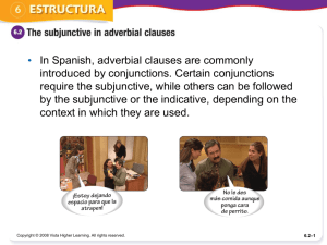 Subjunctive in adverbial clauses