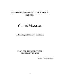ABSS Crisis Manual 6-2011 - Alamance