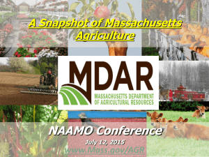 A Snapshot of Massachusetts Agriculture