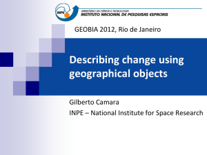 Describing change using geographical objects - DPI