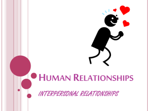 Human Relationships - rcook