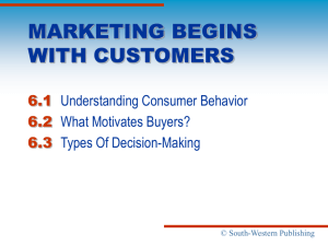 Marketing Begins with Customers