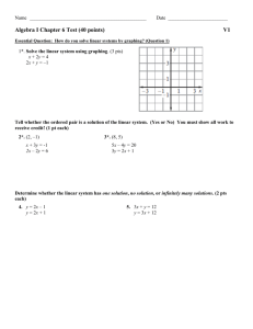 Algebra I Chapter 6 Test (40 points) V1