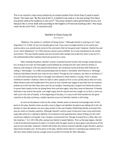 Student In-Class Essay