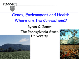 Gene-Environment and Gene