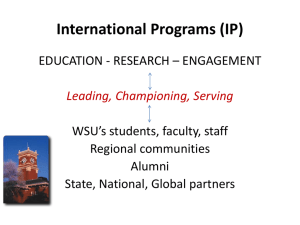 International Programs - Administrative Professional Advisory Council