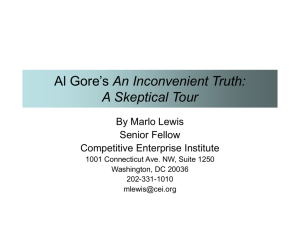 Al Gore's An Inconvenient Truth - Competitive Enterprise Institute