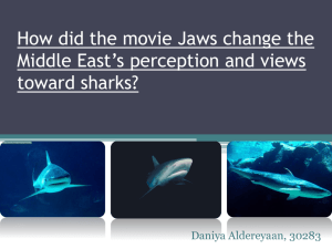 How did the movie Jaws change the Middle East*s perception and