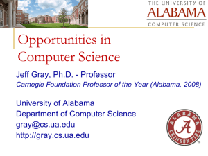 Meet the Faculty Seminar - Jeff Gray