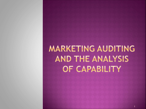 Marketing auditing