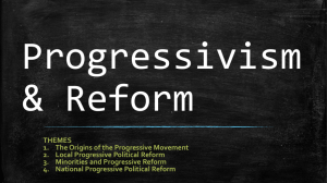 Progressivism and Reform