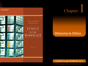Ethics - Chapter 1