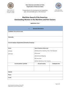 Application Form - Inter-American Committee on Ports