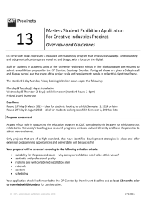 Application Form [Doc 980 kB] - QUT | Creative Industries Precinct