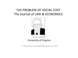the problem of social cost rh coase