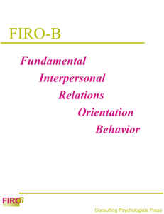 FIRO-B3