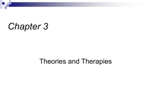 Theoretic models and therapeutic strategies