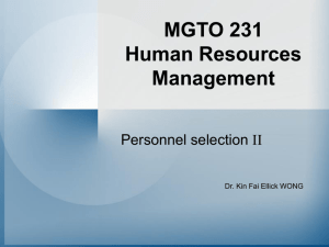 MGTO 0231 Human Resources Management