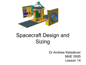 Spacecraft Design and Sizing