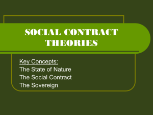 SOCIAL CONTRACT THEORIES