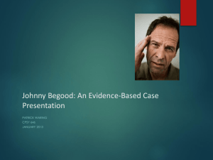 Evidence Based Practice Case Presentation: