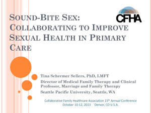 Title of Presentation - Collaborative Family Healthcare Association