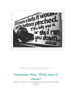 Feminism Now: What does it mean?