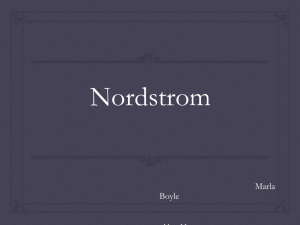 Nordstrom Marketing-ANALYSIS