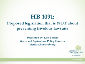 View the powerpoint from HEC's HB 1091 webinar