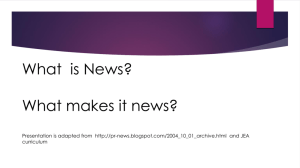 What is News? - Rhonda Leese