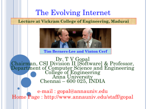 Tim Berners -Lee - Computer Society Of India