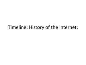 Timeline: History of the Internet: