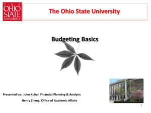 OSU Budgeting Basics
