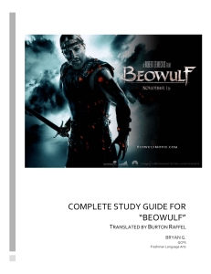 Updated Beowulf Study Guide