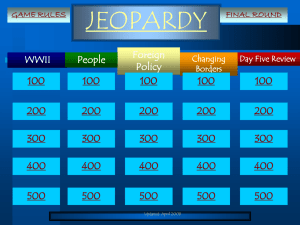 Jeopardy Review - GeorgiaStandards.Org