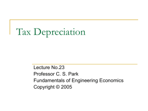 Book Depreciation - Faculty Personal Homepage