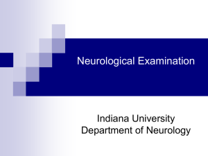 Neurological Exam Overview for Neurology