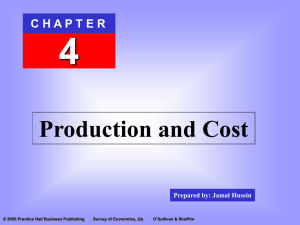 Chapter 4: Production and Cost